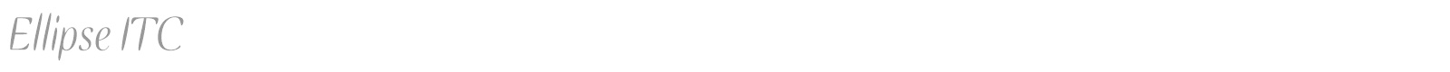 Ellipse ITC font preview